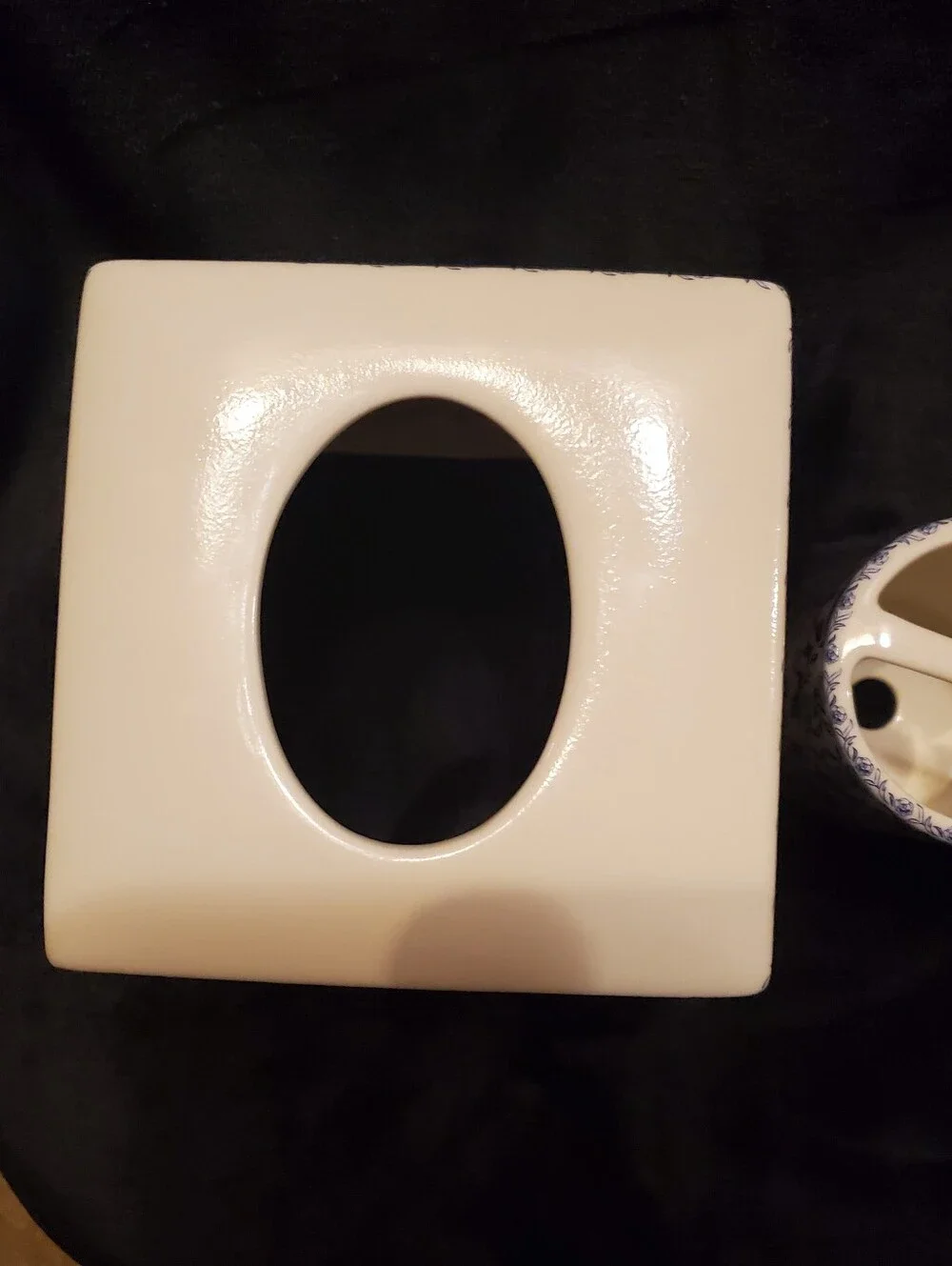 Rare Kassatex New York Orsay Blue Porcelain Bath Accessories Collection READ 1ST